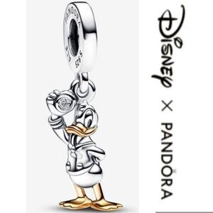 NWOT Pandora x Disney 100th Anniversary Donald Duck Dangle Charm - 792683C01